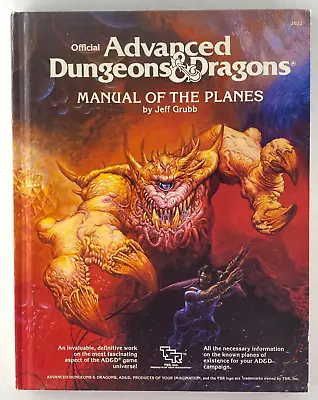 1987 Advanced Dungeons & Dragons Manual Of The Planes # 2022 TSR Jeff Grubb AD&D • $160