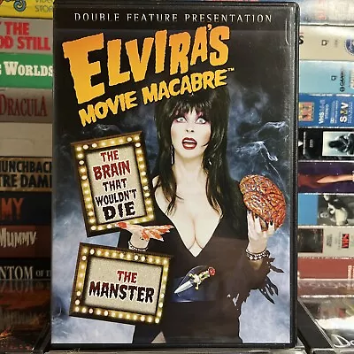 Elvira's Movie Macabre The Brain That Wouldnt Die / Manster DVD Cult B-Horror • $19.99