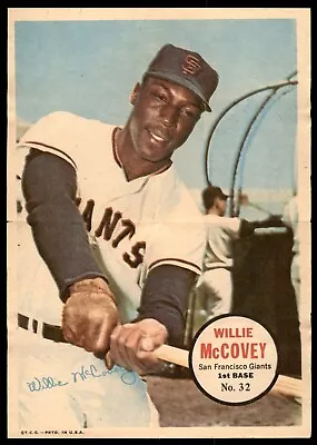 1967 Topps Pin-Ups Baseball #32 Willie McCovey VG • $10