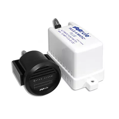 Rule 33ALA High Hi-Water Marine Bilge Alarm With Float Switch And In-Dash Gauge • $90.84