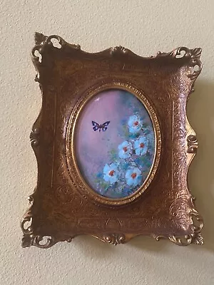 Max Karp Signed Enamel Painting Vintage Copper Framed Artwork • $399