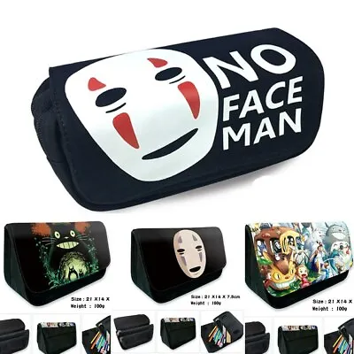 £9.59 • Buy No Face Totoro Pencil Case Student Stationery Bags Cosmetic Bags Makeup Case