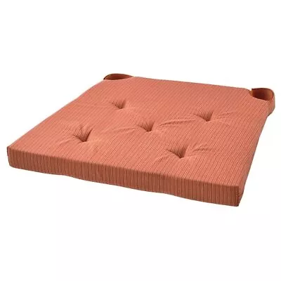 Ikea Justina Orange Chair Pad Cushion 42/35x40/4cm • £13.38