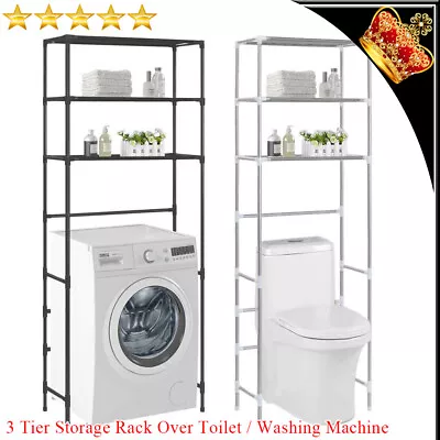3 Tier Storage Rack Over Toilet/Bathroom/Laundry/Washing Machine Shelf Organizer • $49.29