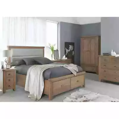 Boston Oak Upholstered Wooden Storage Bed • £1076.14