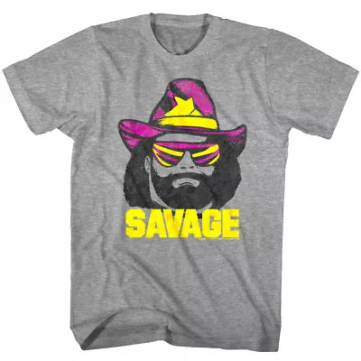 Macho Man Randy Savage Hat Men's T Shirt OFFICIAL Wrestling Merch Champion • $27.99