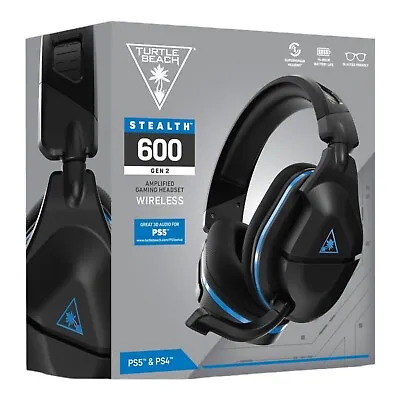 Turtle Beach Stealth 600 Gen 2 Black Wireless Gaming Headset For PS5 & PS4 • $79.95