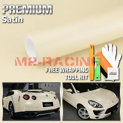 Premium Satin Khaki Matte Flat Vinyl Wrap Sticker DIY Decal Film Bubble Free • $16.60