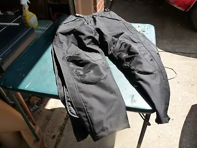 Bilt Waterproof Cold Weather Motorcycle Pants Men's 34/29 Black W Zip Out Lining • $30