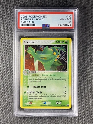 $20.50 • Buy Pokemon Card PSA 8 NM-MT Sceptile Emerald 2005 Holo 10/106