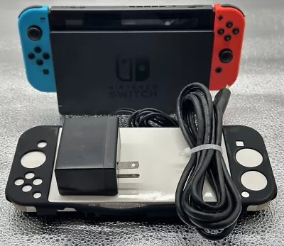 Nintendo Switch Console - Neon Blue/Red Joy-Cons With Dock & Aftermarket Charger • $299.99