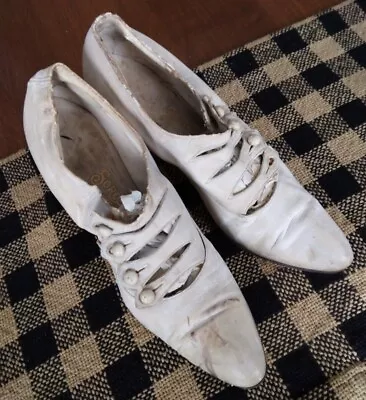 $38.95 • Buy Antique Victorian Sorosis Beaded Side Button Shoes