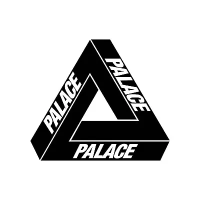 PALACE Skateboards Logo Die-Cut Vinyl Decal Sticker - 5” X 4.25” BLACK (Apparel) • $17.10