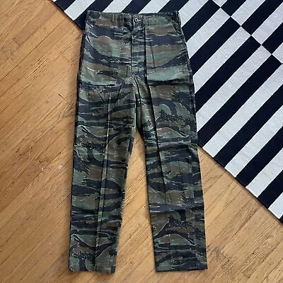 Vintage Tiger Stripe Camo Pants Vietnam Army Military Trousers Size 32x31 • $50