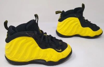 £57.38 • Buy Nike Foamposite Little Posite Wu Tang Size 11C GS Optic Yellow 723946-701 Used