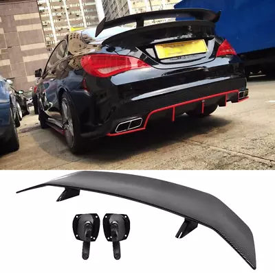 46  Carbon Fiber Racing Rear Trunk Spoiler Wing GT-Style For Mercedes Benz AMG  • $99.29