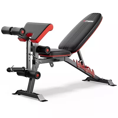 Adjustable Weight Bench With 6 Backrest Pad Positions Workout Bench For Home Gym • $159.99