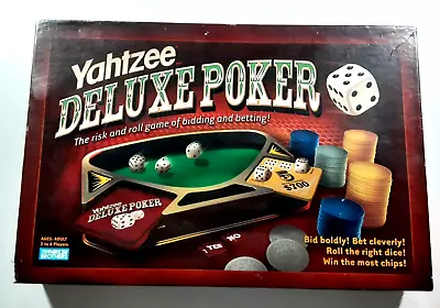 Yahtzee Deluxe Poker Board Game Parker Brothers 2005 • $14