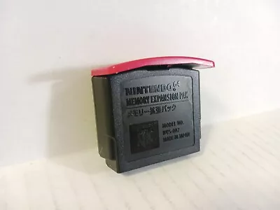 Nintendo 64 Expansion Pak N64 Pack Red Memory Expansion OEM Official Tested • $49