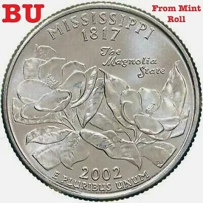 2002 D Mississippi State Quarter **GEM BU** From Original Roll • $1.79