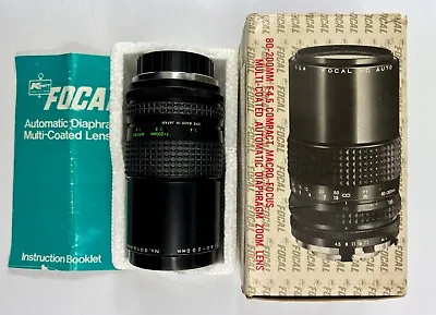 Vintage Kmart 4.5 80-200mm Compact Macro Focus Zoom Lens Minolta A - Free Ship • $24.95