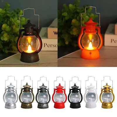 Lantern LED Oil Lamp Light For Garden Table Reading Camping Study Prop Home • £4.99