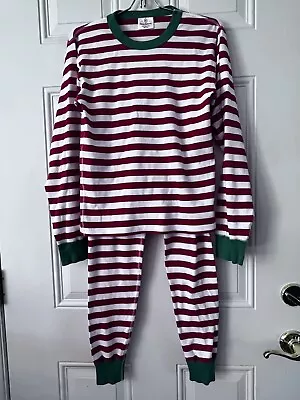 Hanna Anderson Christmas Red And White Striped Pajamas Women’s Size XS • $14.99