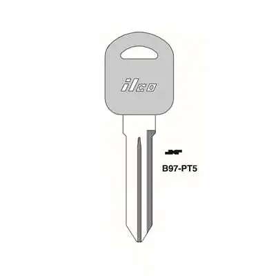 $16.78 • Buy ILCO Uncut Blank Chipped Transponder Key Replacement For GM Circle + B114R-PT