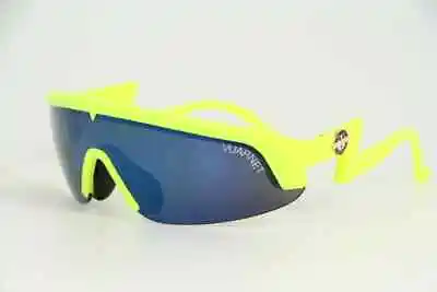 Vuarnet Yellow Sport Cycling Biking Ski Goggles Sunglasses Gray Flash Blue Lens • $37.76