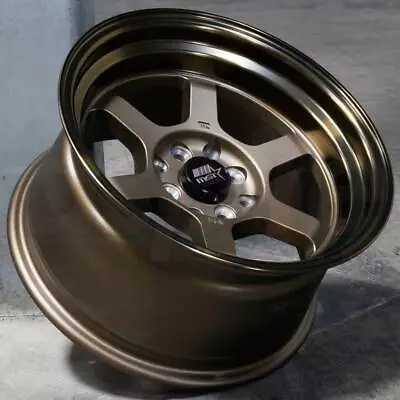 16x8 Bronze Bronze Lip Wheels MST Time Attack 5x114.3 20 (Set Of 4)  73.1 • $620.10