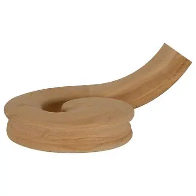 Evermark Right-Hand Volute Unfinished Red Oak W/ Up-Easing Handrail Fitting • $124.26