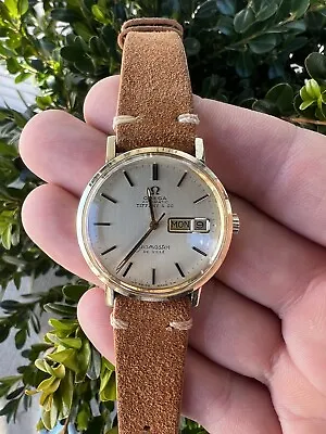 Vintage 1970’s Omega 14k Yellow Gold Tiffany & Co Seamaster De Ville Watch • $1225