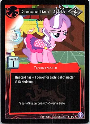 My Little Pony The Crystal Games Card 160C Diamond Tiara  • $0.99