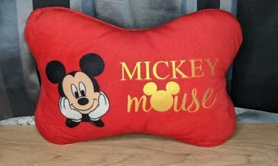 Disney Mickey Mouse Chair Head Rest Pillow Adjustable Strap Cushion • £8