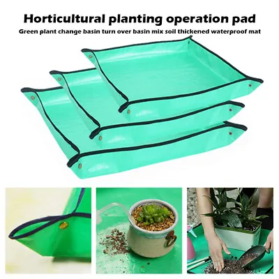 Garden Pot Pad Foldable Potting Tray Mat In/Outdoor Plants Messy Project Tool. • £6.19