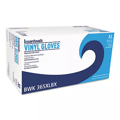 Boardwalk General Purpose Vinyl Gloves Clear X-Large 2.6 Mil 100/Box 365XLBX • $11.48