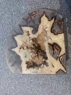 Septarian Geode 4 Pound Eight Ounces Slab - Found At Fl Estate Sale Must Look • $40