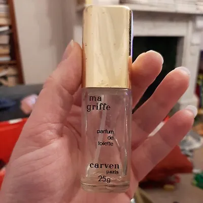 £4.99 • Buy Carven Ma Griffe 25g Bottle Perfume, Collectors Item, Vintage Partially Filled