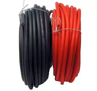 10FT 8 Gauge Primary Speaker Wire Amp Power Ground Car Audio 5' Red + 5' Black • $10.99