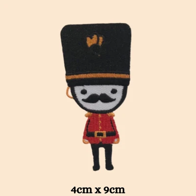 £2.89 • Buy Royal Guard London Moustache Badge Clothes Iron On Sew On Embroidered Patch