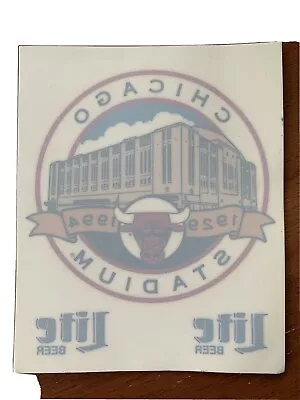 VINTAGE Chicago Bulls Chicago Stadium Static Window Sticker Lite 1993 NBA Finals • $40