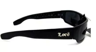 Locs Black OG Biker Shades Original Gangster Shades Mens Sunglasses Dark Lens • $55.50