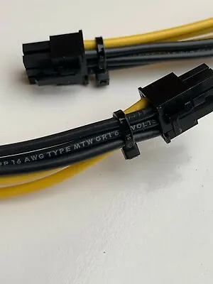 12in. (30.48cm.) Pcie 6Pin Male To 6pin Male PCI Express Power Cable 16AWG  • $5.95