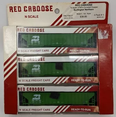 Red Caboose RN-15617 N Scale BNSF PS2 Covered Hopper 3-Pack NIB • $50.49