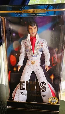 Mattel Timeless Treasures - Elvis Presley Collectible Doll -White Eagle Jumpsuit • $112