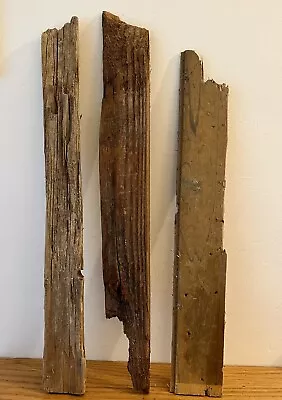 £6.99 • Buy 3 FLAT ISH DRIFTWOOD PIECES Sea Rack Art Craft Job Lot Bundle Long Floristry