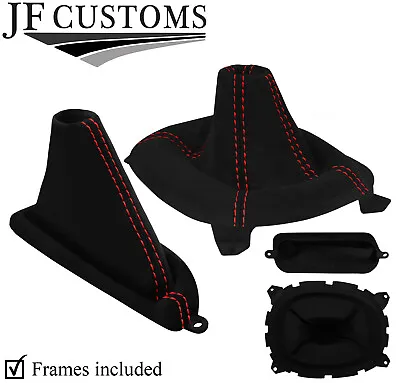 Red Stitch Luxe Suede Gear+handbrake+plastic Frame For Mazda Rx7 Fd3s 92-02 • $555.70