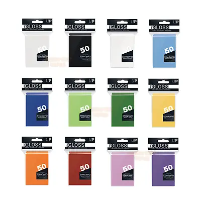 Ultra Pro | Standard Deck Protector Card Sleeves | 50 Sleeves | 12 Colours • £5.45