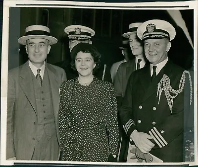 1937 Charles Edison Secretary Navy Thomas Navy Yard Coast Inspection 7X9 Photo • $19.99