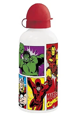 Avengers Aluminium Drinks Bottle 500ml White • $15.49